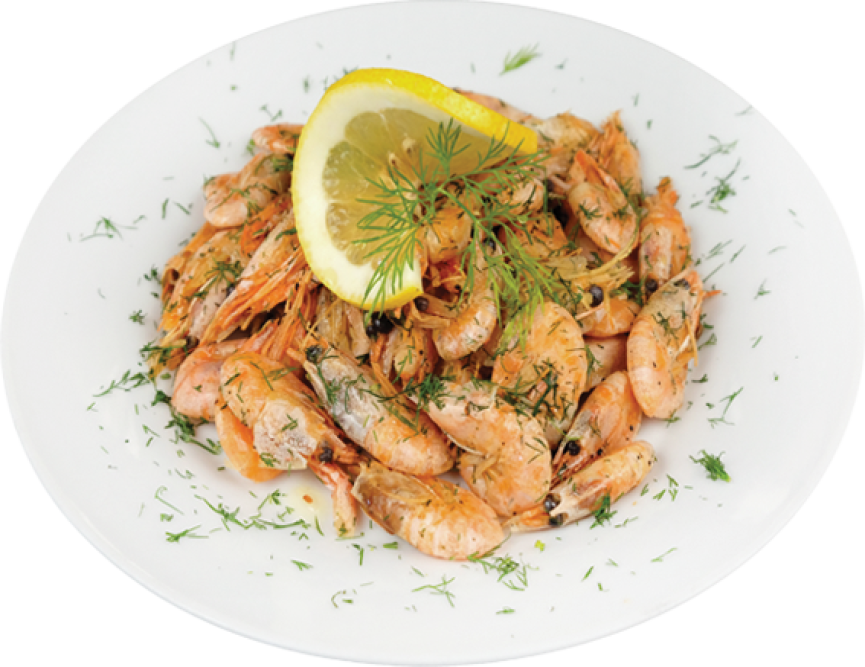 Скариди в масло с копър – 250 гр.